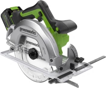Циркулярная пила (дисковая) Greenworks GD24CS (ручная) D диска.:185мм (1500907CUB) - фото 2