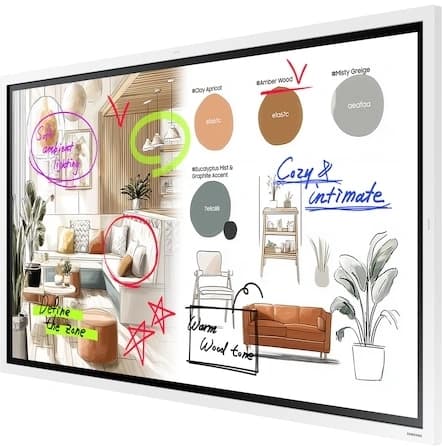 Панель Samsung 55" Электронный флипчарт Samsung WM55FX белый VA LED 6.7ms 16:9 HDMI M/M матовая 450cd 178гр/178гр 3840x2160 4K USB 28.6кг - фото 3