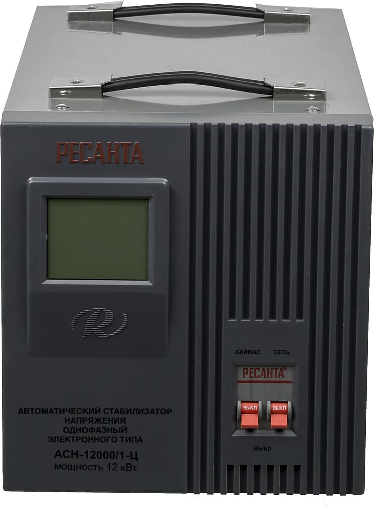 Стабилизатор напряжения Ресанта АСН-12000/1-Ц однофазный серый (63/6/10) - фото 4