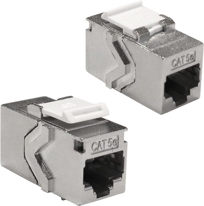 Повторитель портов Lanmaster LAN-KCP45S5E Keystone RJ45 кат.5E стальной