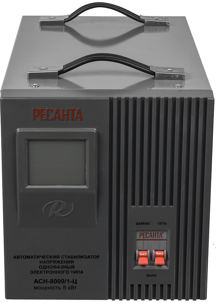 Стабилизатор напряжения Ресанта АСН-8000/1-Ц однофазный серый (63/6/7) - фото 4