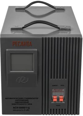 Стабилизатор напряжения Ресанта АСН-8000/1-Ц однофазный серый (63/6/7) - фото 5