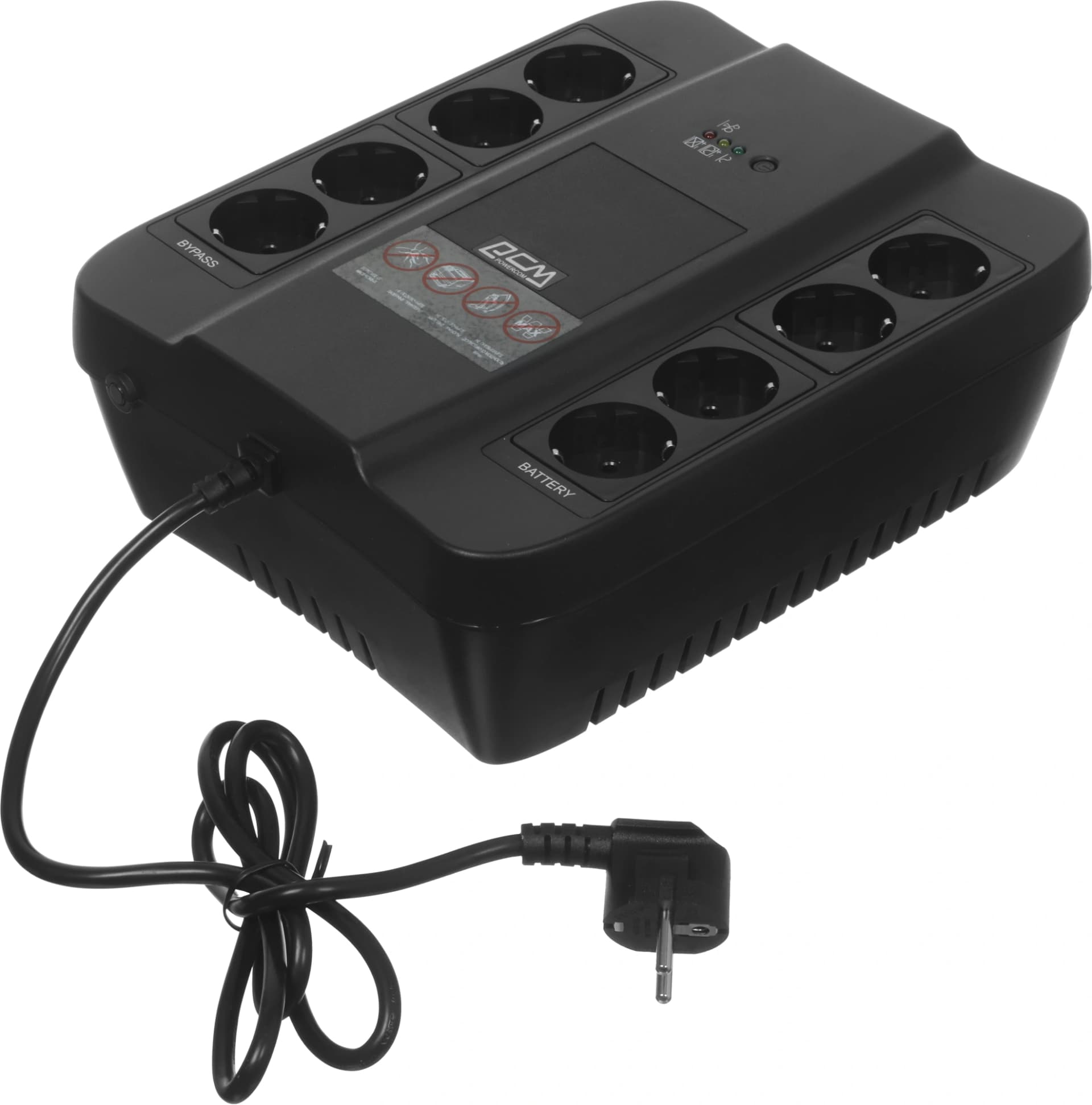 Источник бесперебойного питания Powercom Spider SPD-450N 270Вт 450ВА черный - фото 5