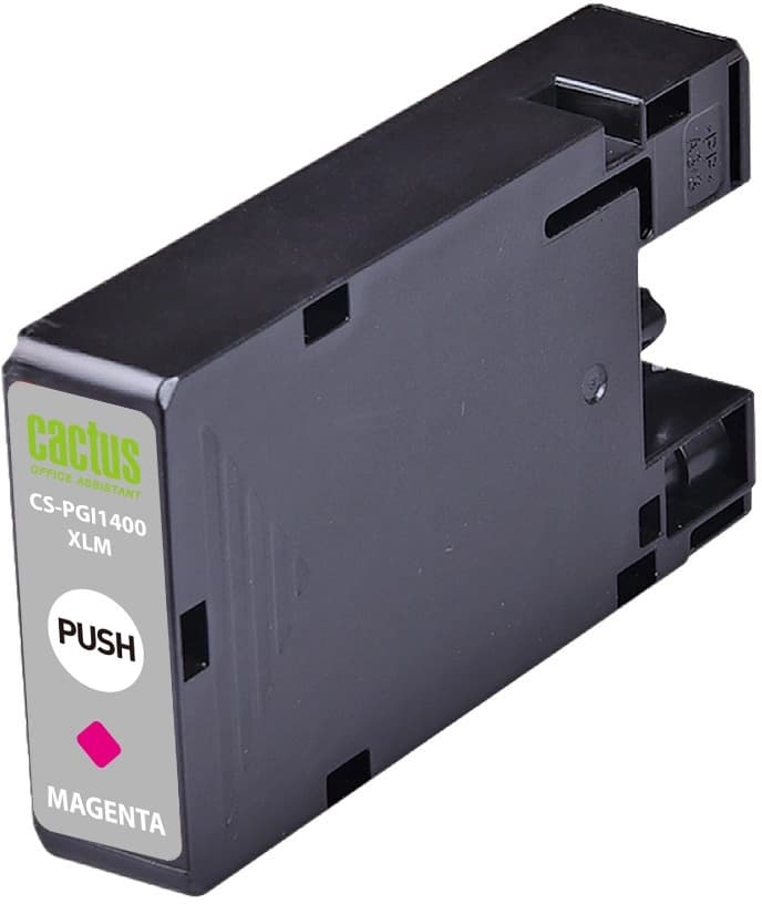 Картридж струйный Cactus CS-PGI1400XLM PGI-1400 пурп.пигм. (12мл) для Canon MB2050/MB2350/MB2040/MB2340 с чипом - фото 4