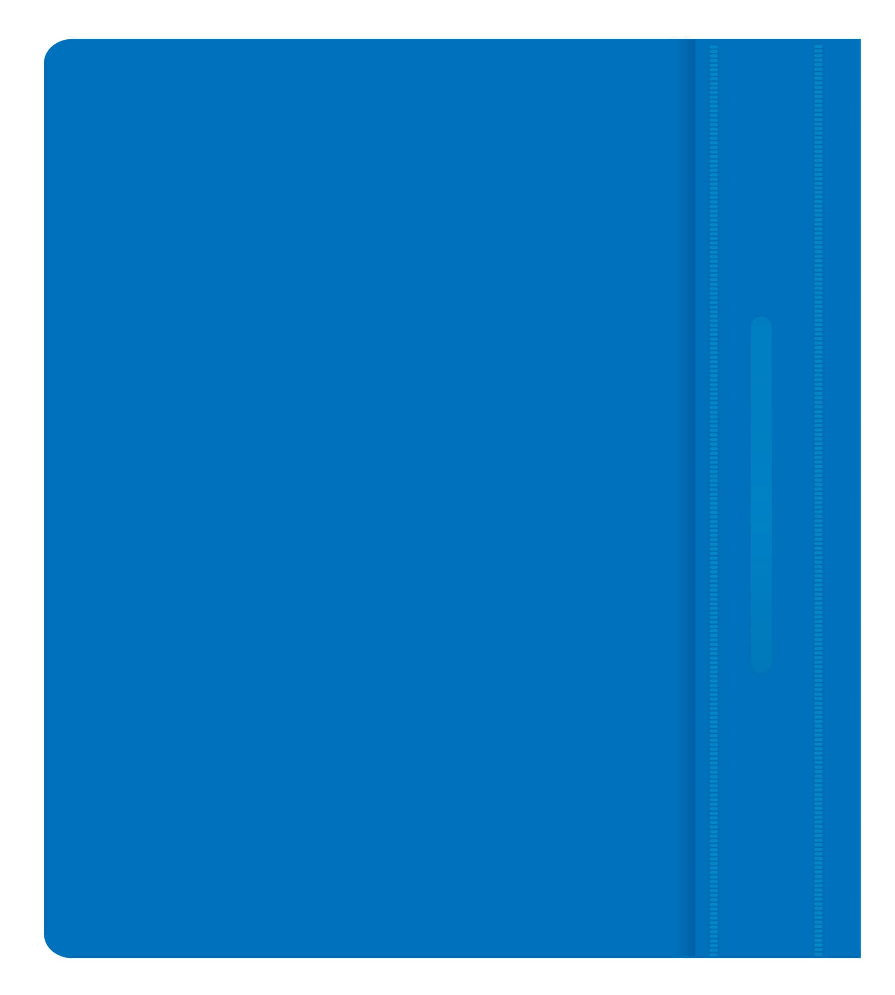 Папка-скоросшиватель Бюрократ Люкс -PSL20A5BLUE A5 прозрач.верх.лист пластик синий 0.14/0.18 - фото 2