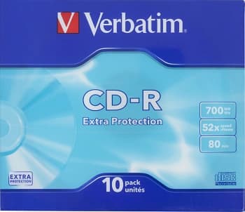 Диск CD-R Verbatim 700Mb 52x Slim case (10шт) (43415) - фото 2
