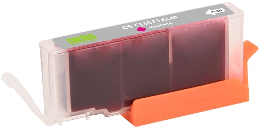 Картридж струйный Cactus CS-CLI471XLM CLI-471XL M пурпурный (10.8мл) для Canon TS5040/MG5740/MG6840/MG7740 с чипом - фото 4
