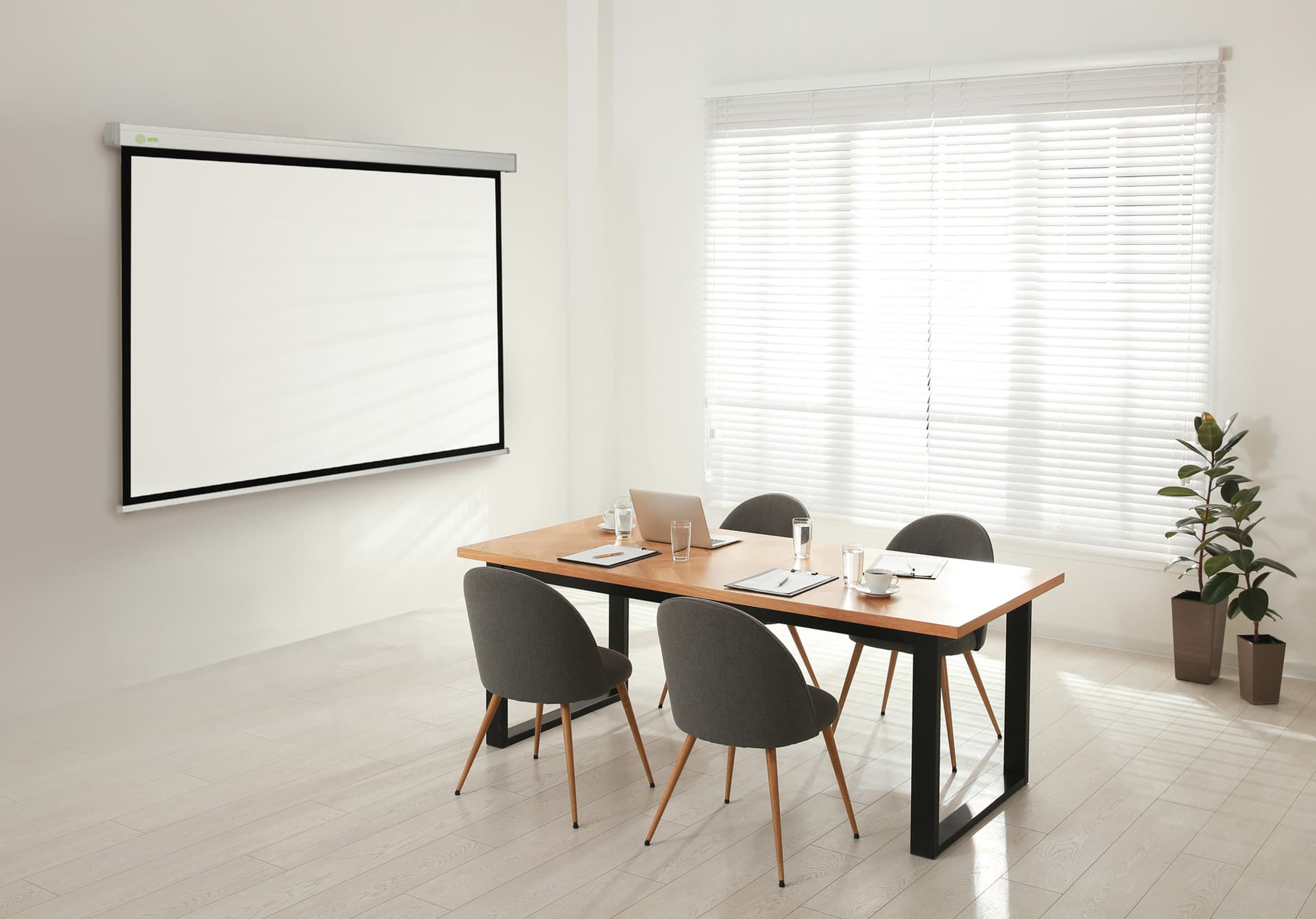 Экран Cactus 119" 213x213см Wallscreen CS-PSW-213x213 1:1 настенно-потолочный рулонный белый - фото 2