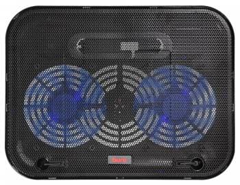 Подставка для ноутбука Buro BU-LCP140-B214H 14" 338x255x22мм 1xUSB 2x 140ммFAN 480г металлическая сетка/пластик черный - фото 5
