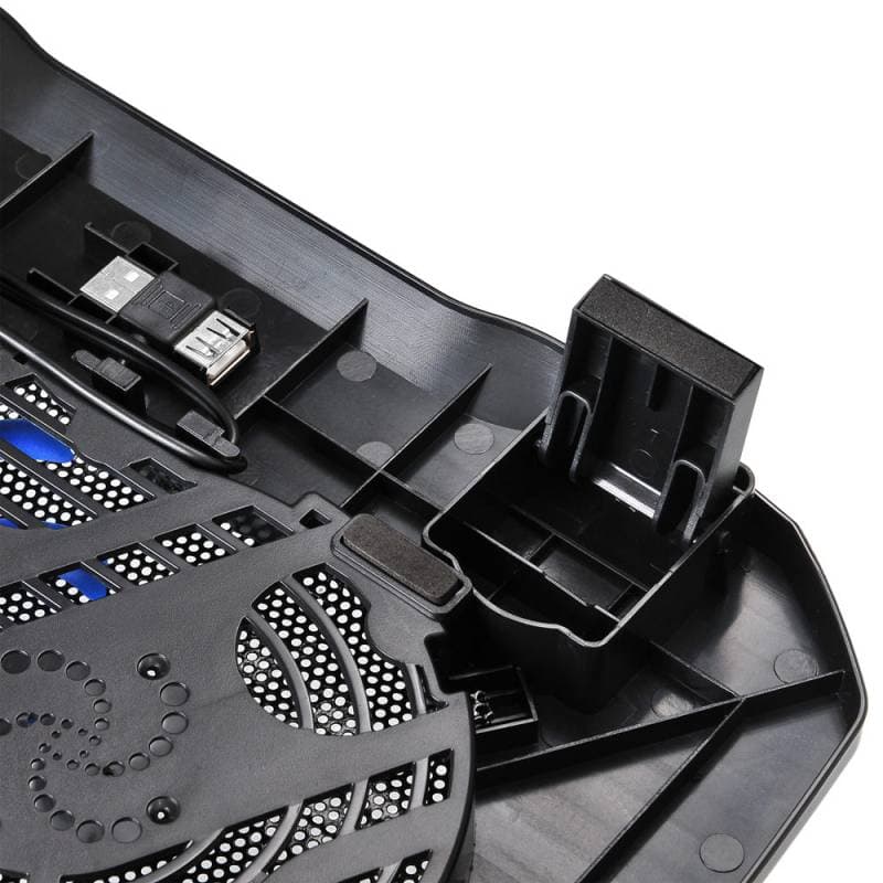 Подставка для ноутбука Buro BU-LCP156-B114 15.6" 357x265x33мм 1xUSB 1x 140ммFAN 345г металлическая сетка/пластик черный - фото 4