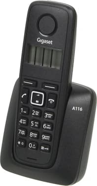 Р/Телефон Dect Gigaset A116 RUS черный АОН - фото 2