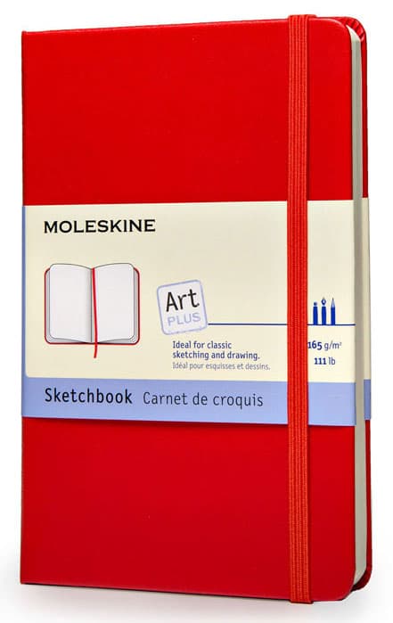 Блокнот для рисования Moleskine ART SKETCHBOOK ARTQP063R Large 130х210мм 104стр. твердая обложка красный - фото 4