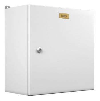 Шкаф электротехнический Elbox EMW-400.400.210-1-IP66 настенный 400мм 210мм несъемн.бок.пан. 50кг серый - фото 5