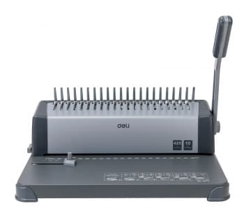 Переплетчик Deli Easy E3872 A4/перф.15л.сшив/макс.425л./пластик.пруж. (10-16мм) - фото 2