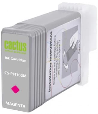 Картридж струйный Cactus CS-PFI102M PFI-102 M пурпурный (130мл) для Canon IP iPF500/iPF600/iPF700/MFP M40/iPF765/LP17/LP24 с чипом - фото 5