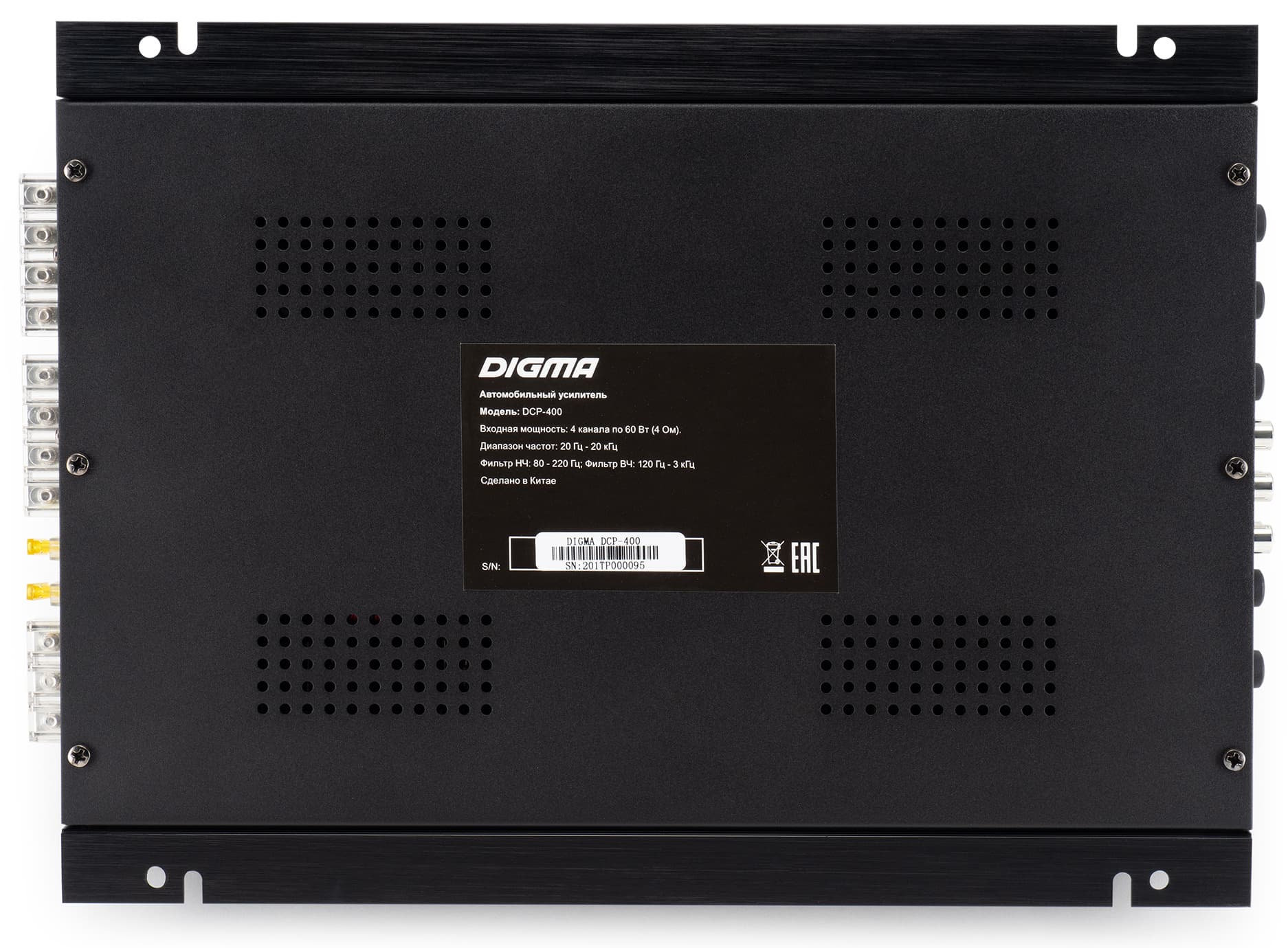 Усилитель автомобильный Digma DCP-400 четырехканальный - фото 3