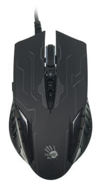 Мышь A4Tech Bloody Q51 черный/рисунок оптическая 6200dpi USB 8but - фото 2