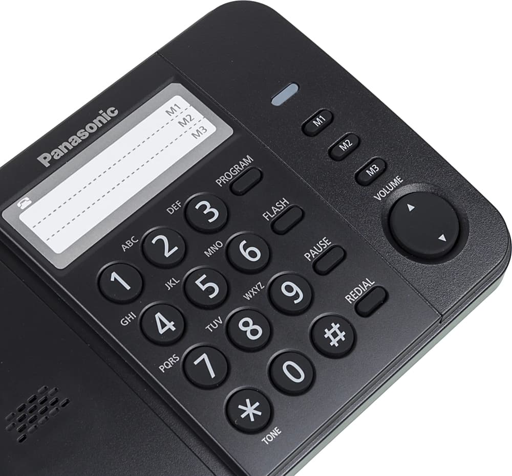 Телефон проводной Panasonic KX-TS2352RUB черный - фото 5