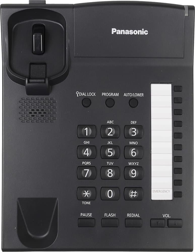 Телефон проводной Panasonic KX-TS2382RUB черный - фото 4