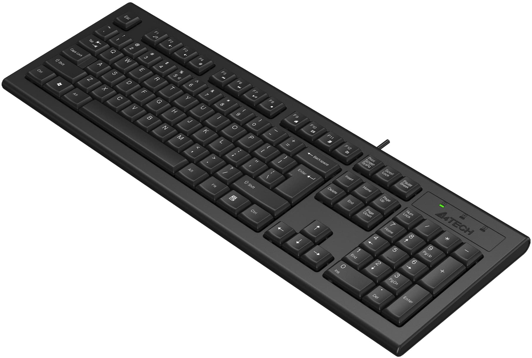 Клавиатура A4Tech KR-85 черный USB кабель 1.5м - фото 3