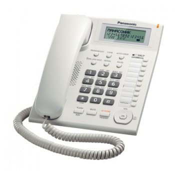Телефон проводной Panasonic KX-TS2388RUW белый - фото 2