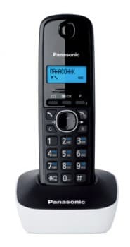 Р/Телефон Dect Panasonic KX-TG1611RUW белый/черный АОН - фото 5
