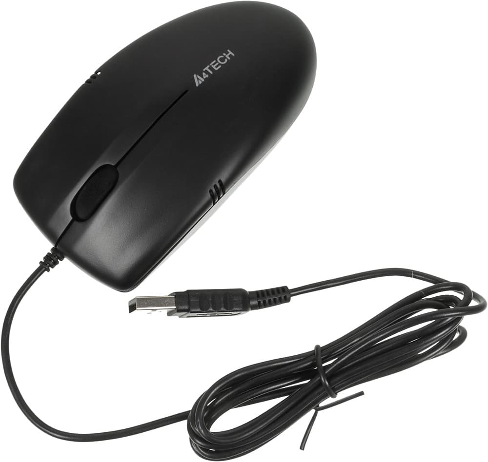 Мышь A4Tech OP-530NU черный оптическая 1200dpi USB 2but - фото 4