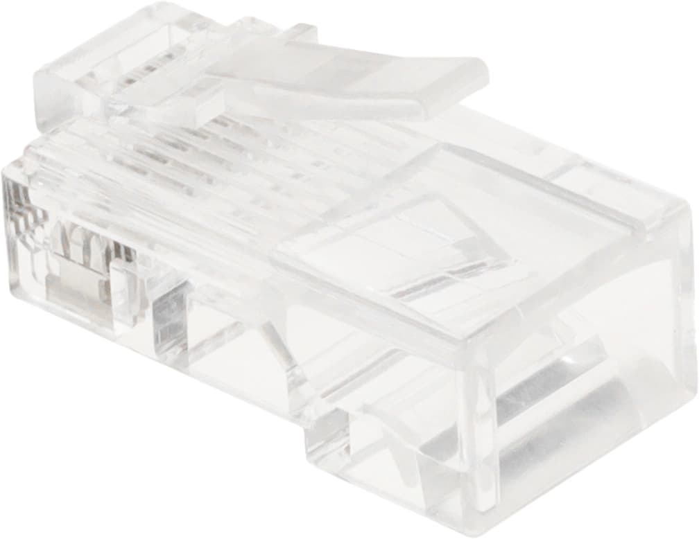Коннектор Lanmaster (TWT-PL45-8P8C) UTP кат.5e RJ45 прозрачный (упак.:100шт) - фото 3