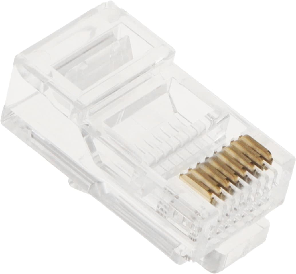 Коннектор Lanmaster (TWT-PL45-8P8C) UTP кат.5e RJ45 прозрачный (упак.:100шт) - фото 4
