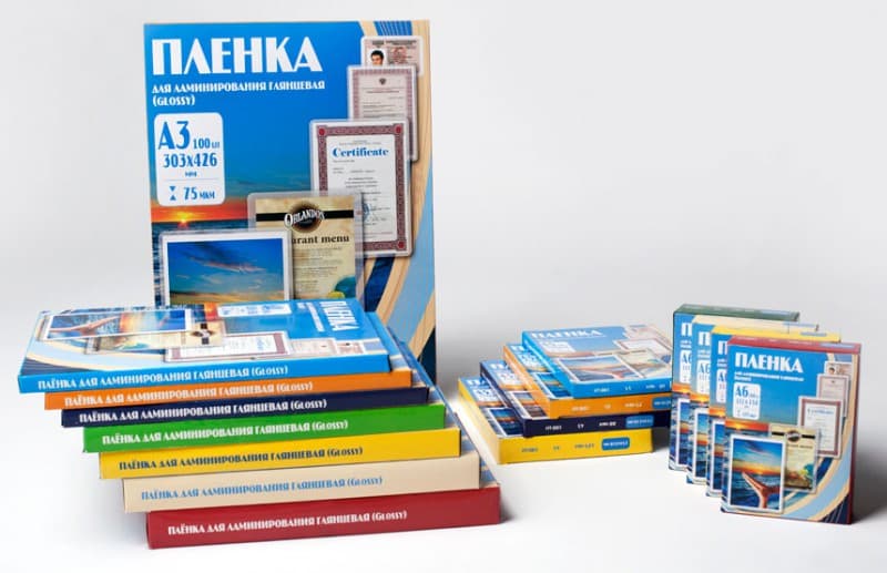 Пленка для ламинирования Office Kit 100мкм A5 (100шт) глянцевая 154x216мм PLP10620 - фото 4