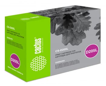 Картридж лазерный Cactus CS-D205L MLT-D205L черный (5000стр.) для Samsung ML-3310/3710/SCX-5637/4833 - фото 2
