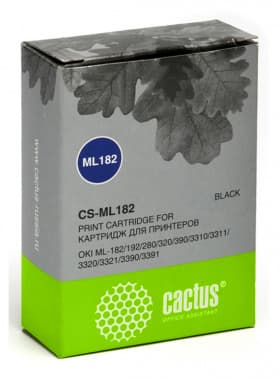 Картридж матричный Cactus CS-ML182 8x1.6 черный для Oki ML-182/192/280/320/390 - фото 3