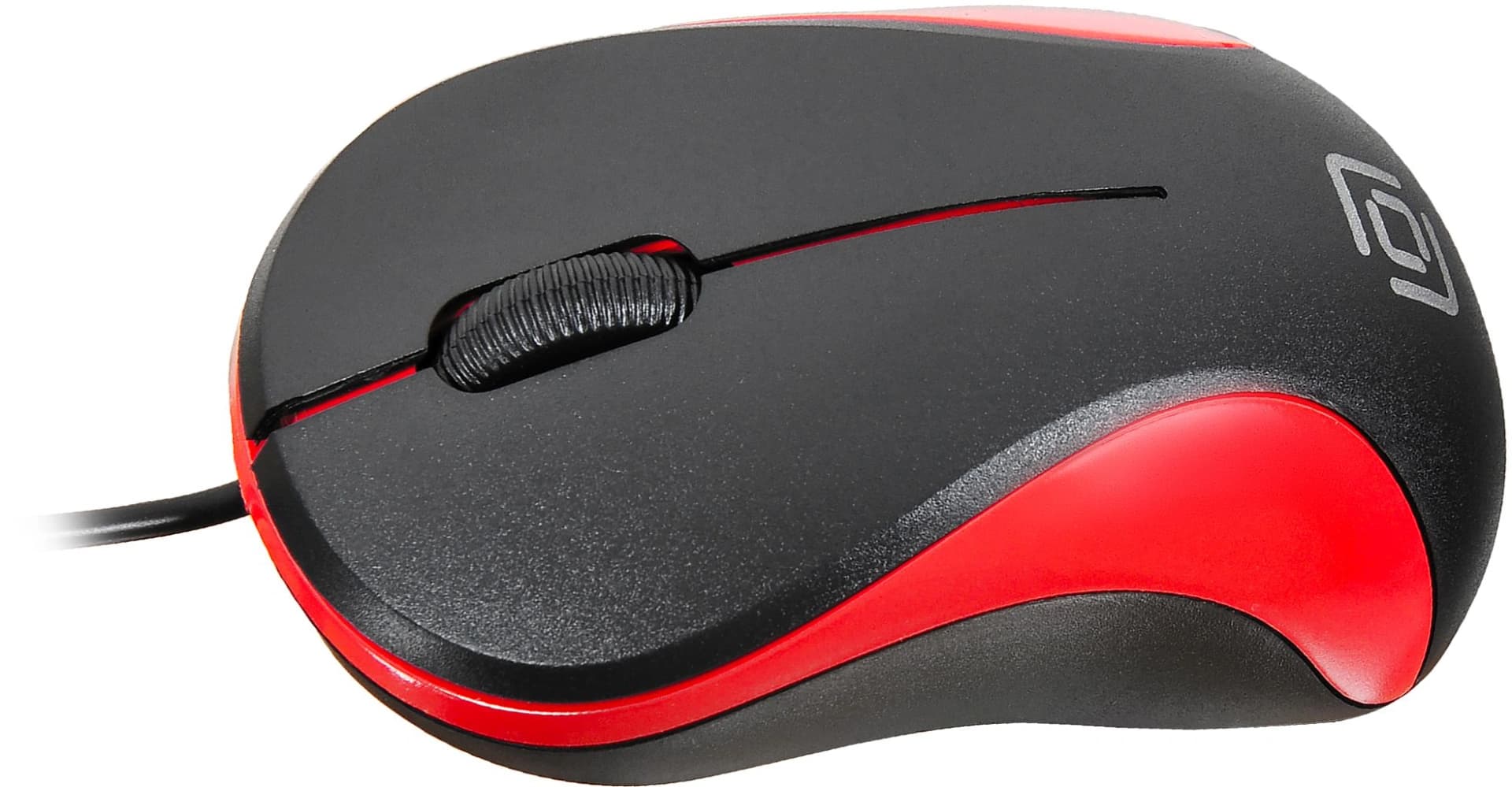 Мышь Оклик 115S черный/красный оптическая 1200dpi USB для ноутбука 3but (711637) - фото 4