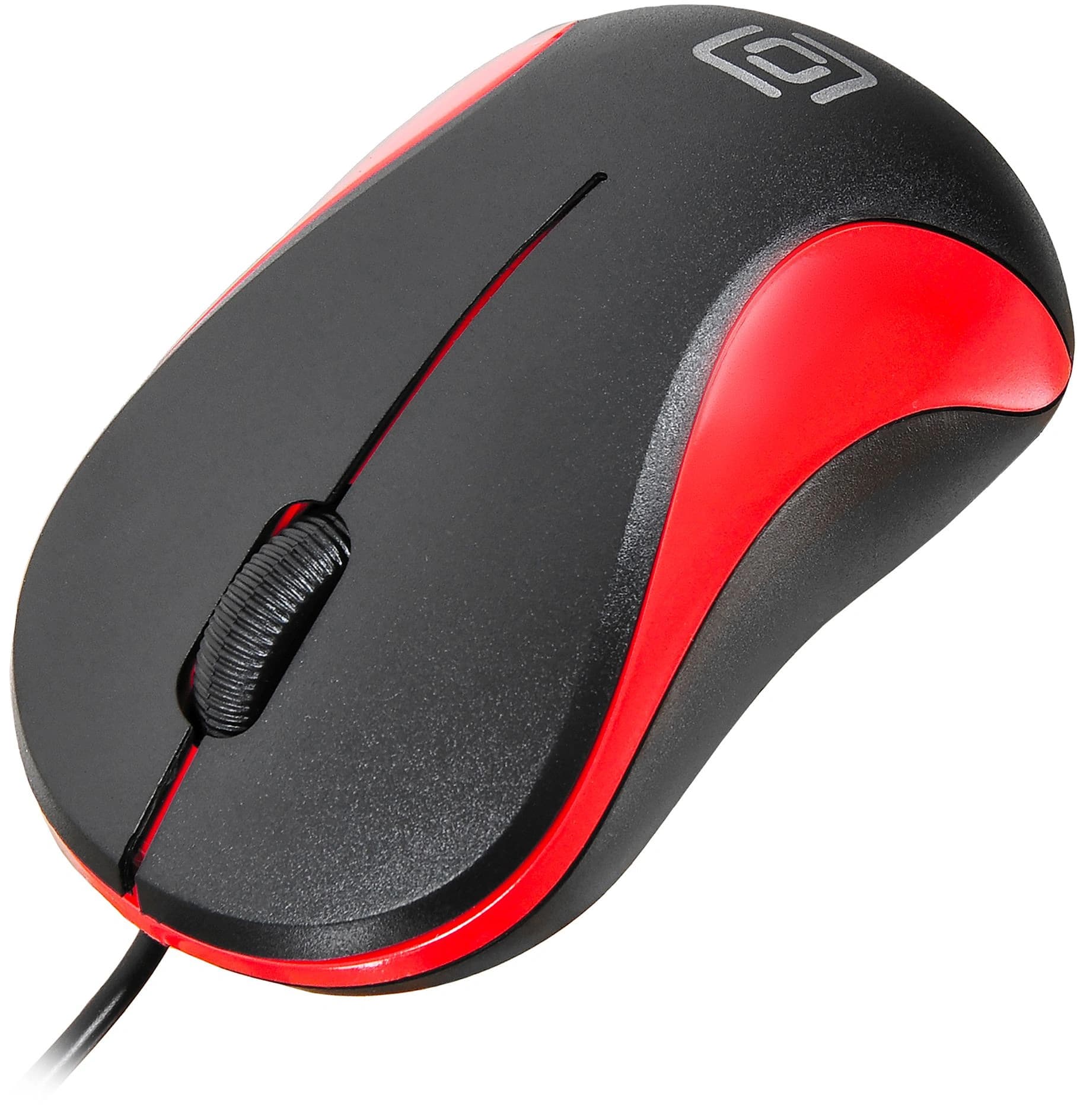 Мышь Оклик 115S черный/красный оптическая 1200dpi USB для ноутбука 3but (711637) - фото 5