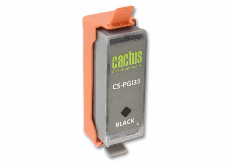 Картридж струйный Cactus CS-PGI35 черный (9мл) для Canon Pixma IP100 с чипом - фото 3