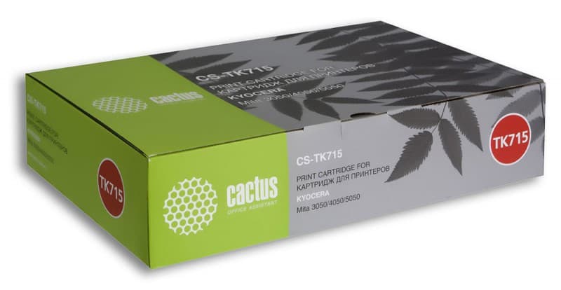 Картридж лазерный Cactus CS-TK715 TK-715 черный (34000стр.) для Kyocera Mita KM 3050/4050/5050 с чипом - фото 3