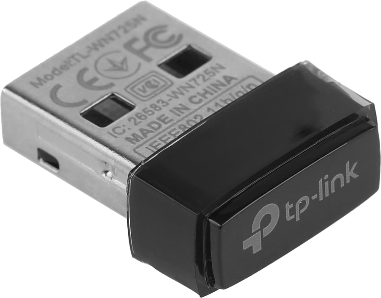 Сетевой адаптер Wi-Fi TP-Link TL-WN725N N150 USB 2.0 (ант.внутр.) 1ант. - фото 3