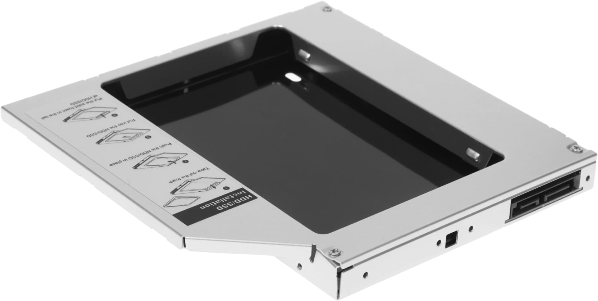 Сменный бокс для HDD AgeStar SSMR2S SATA металл серебристый 2.5" - фото 4