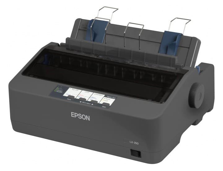 Принтер матричный Epson LX-350 (C11CC24031/C11CC24032) A4 черный - фото 2