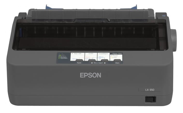 Принтер матричный Epson LX-350 (C11CC24031/C11CC24032) A4 черный - фото 4