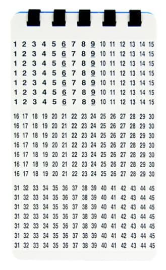 Маркер Lanmaster LAN-MCL-25x10x7 25x10мм полиэстр (упак:64шт) для лазерных принтеров белый