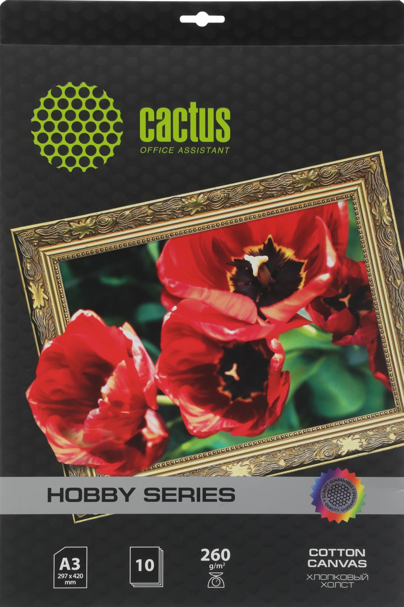 Холст Cactus CS-CA326010 A3/260г/м2/10л./белый хлопок для струйной печати - фото 2