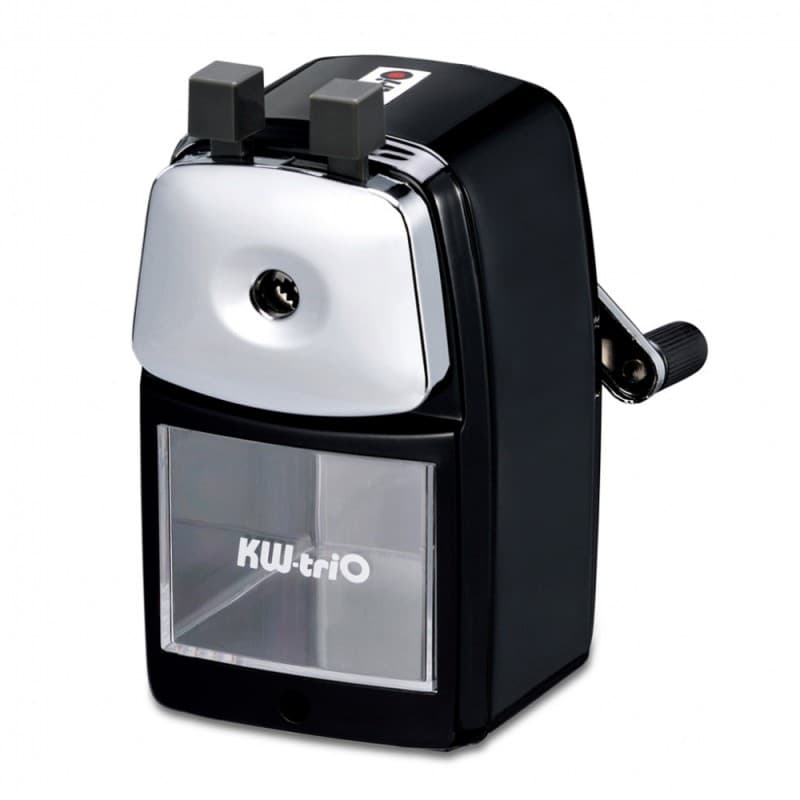 Точилка для карандашей механическая Kw-Trio 30VA 30VA-BLK 1 отверстие металл черный - фото 4