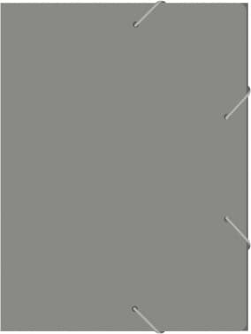 Папка-короб на резинке Бюрократ -BA25/05GREY пластик 0.5мм корешок 25мм A4 серый - фото 5