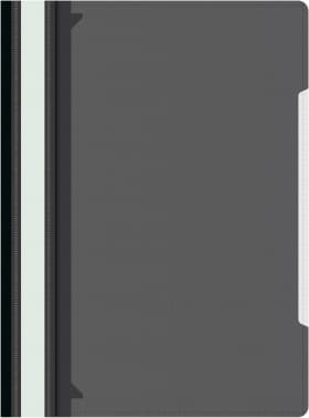 Папка-скоросшиватель Бюрократ -PS-K20BLCK A4 прозрач.верх.лист карм.на лиц.стор. пластик черный 0.12/0.16 - фото 2