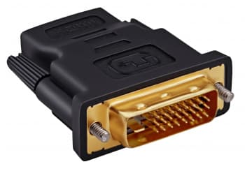 Переходник Buro HDMI (f) DVI-D (m) (HDMI-19FDVID-M_ADPT) черный - фото 2