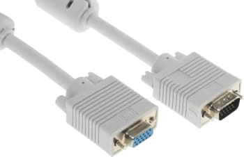 Кабель-удлинитель Buro CAB015S-06 VGA (m) VGA (f) 1.8м феррит.кольца серый - фото 5