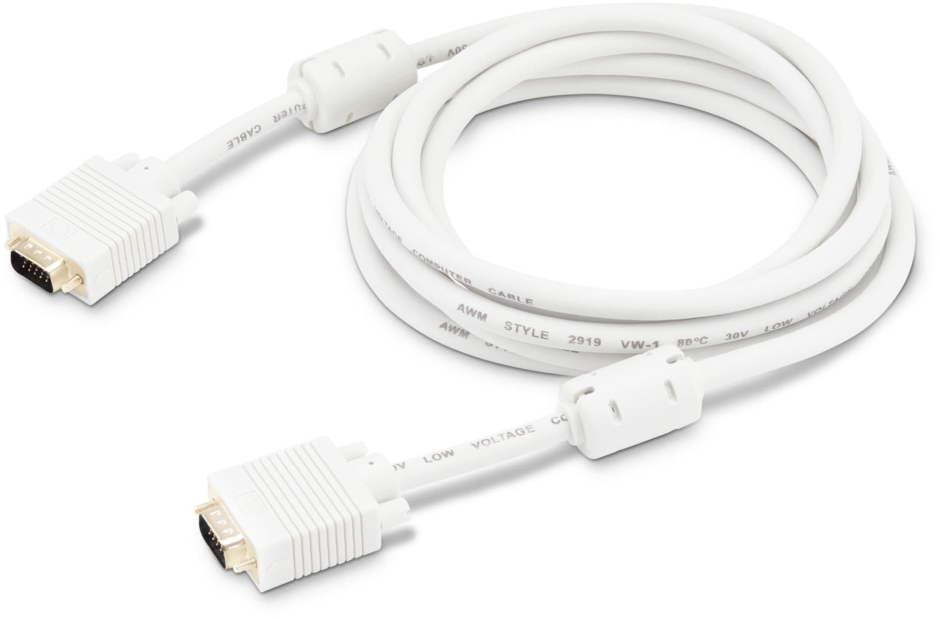 Кабель Buro CAB016S-06 VGA (m) VGA (m) 1.8м феррит.кольца серый - фото 3