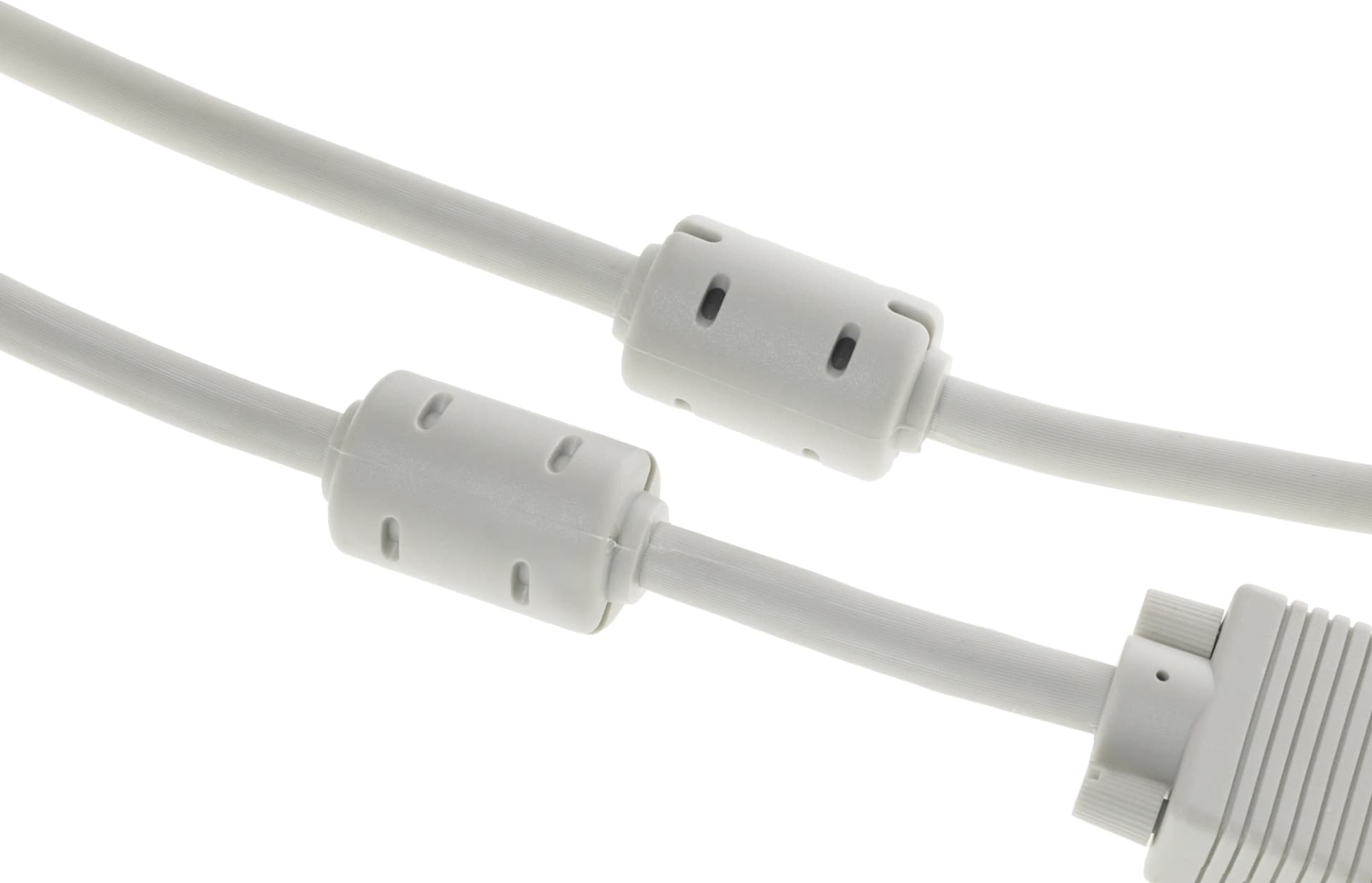 Кабель Buro CAB016S-5M VGA (m) VGA (m) 5м феррит.кольца серый - фото 4