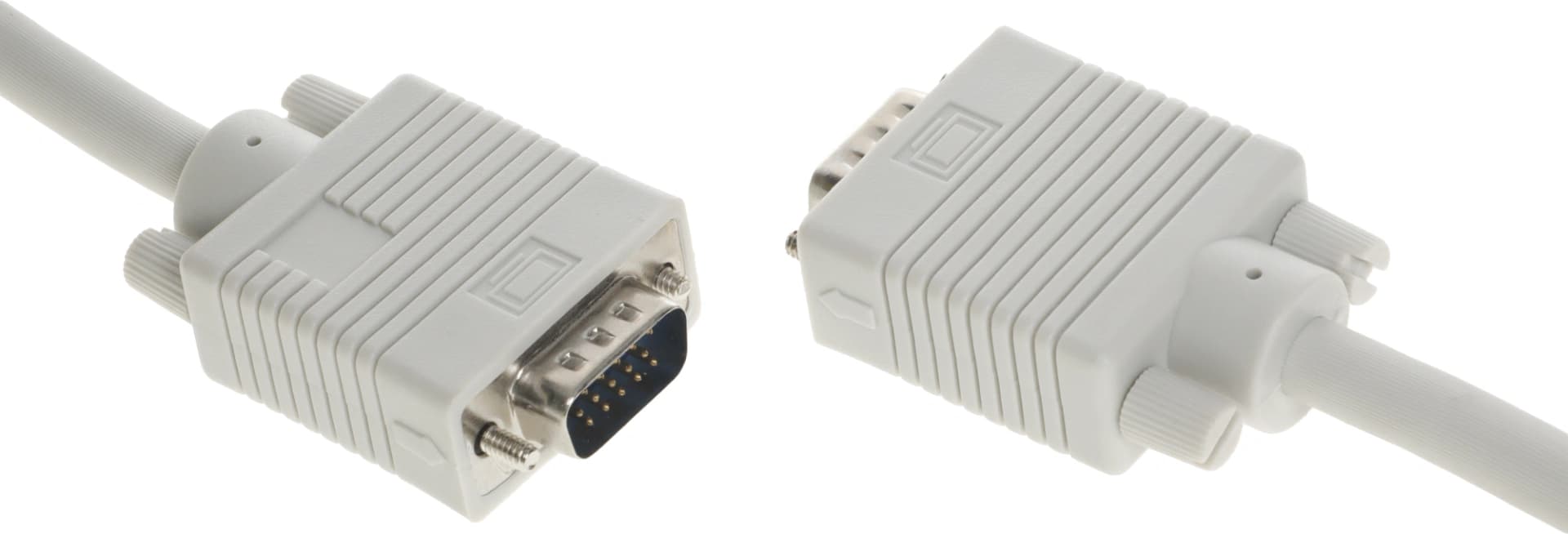 Кабель Buro CAB016S-5M VGA (m) VGA (m) 5м феррит.кольца серый - фото 5